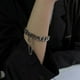 thumbnail image 5 of Pulsera de aleación distintiva de estilo hip hop para hombres y mujeres, cadena de metal, simple y atmosférica, 5 of 6