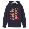 thumbnail image 4 of Xdegoge Girls Love Bears Printed Hoodie Cute Valentine’S Sweatshirt for Kids, Funny & Festive Pullover Long Sleeve Sweatshirts with Hood, 4 of 8