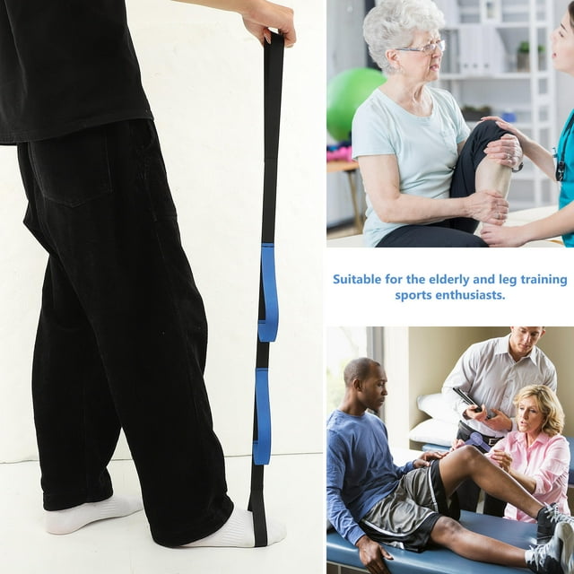 BESTYASH Walking Leg Band Leg Lifter Strap Imitation Nylon Blue for Travel 1Pcs 40.9x1 In