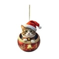 thumbnail image 2 of Hometravel Christmas Hanging Ornaments, 2D Animal Decorations for Tree, Colorful Acrylic Christmas Decor for Car and Home, 2 of 6