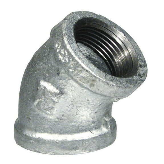 Ace Hardware 45 Degree Elbow Galvanized Malleable Iron Fitting - Durable - 1.5 In