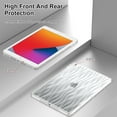 thumbnail image 5 of Clear Tablet Case for iPad 10.2 2021/2020/2019, Water Ripples Crystal Transparent TPU Shockproof Cover, Slim Lightweight Non-Yellowing Case for iPad 10.2 2021/2020/2019, Clear, 5 of 6