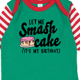 thumbnail image 4 of Inktastic Let Me Smash Cake Its My Birthday Girls Long Sleeve Baby Bodysuit, 4 of 5