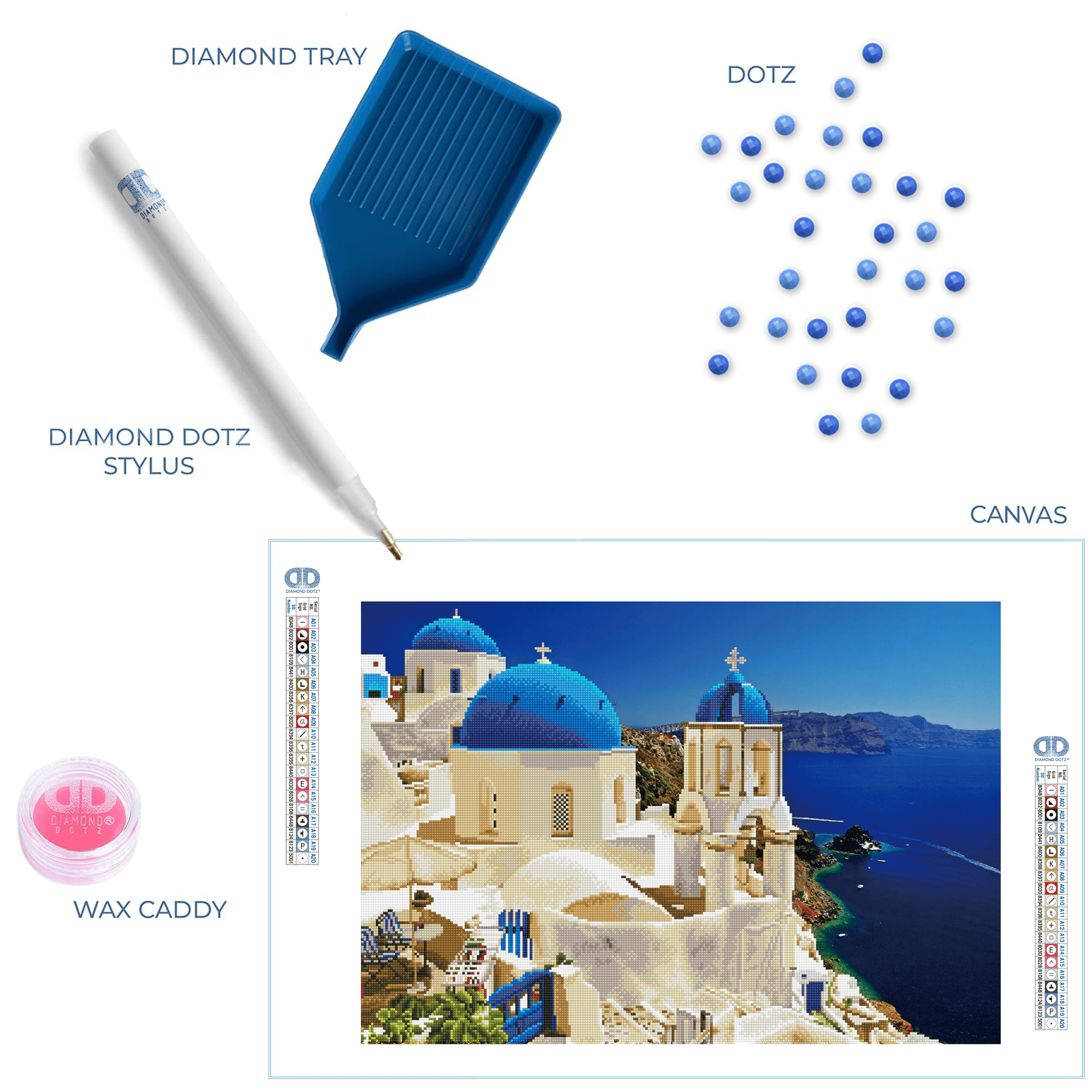 Diamond Dotz Caldera Vista Landscape Diamond Painting Kits for Adults - Diamond Art Kits a Relaxing Creative Craft Kit with Dotz Gems 20.5"x30"