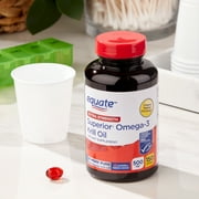 Equate Extra Strength Krill Oil Dietary Supplement, 500mg, 150 Count, Compare to MegaRed® Extra Strength