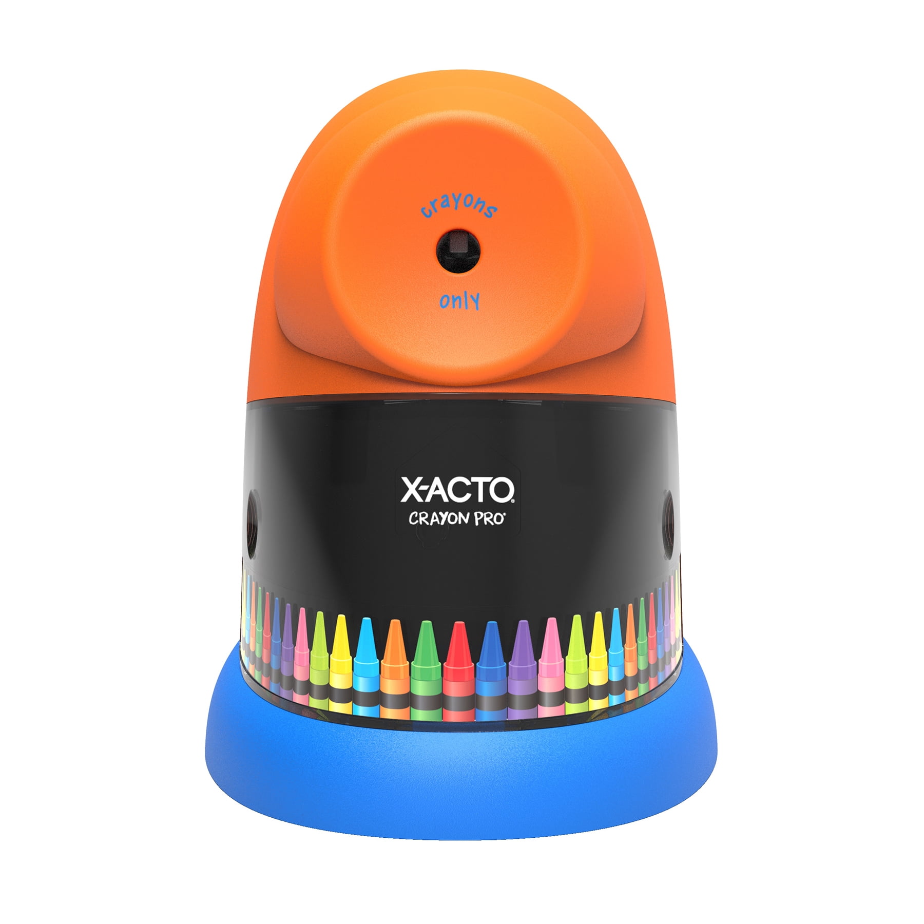 Elmer's CrayonPro Electric Crayon Sharpener w/Replacable Blade, Orange, 1-Count