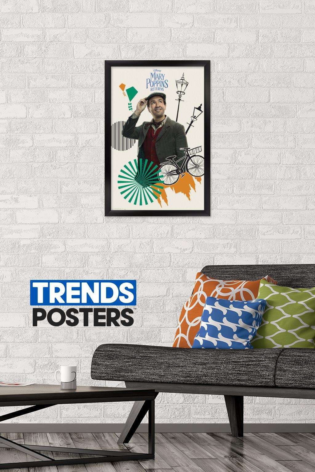 Disney Mary Poppins Returns - Jack Wall Poster, 14.725" x 22.375", Framed