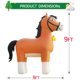 thumbnail image 4 of Decoración navideña inflable con forma de caballo de Clydesdale, 274 cm, de DomKom, 4 of 6