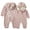 Pink, variant on Infants Boys Romper Jumpsuit Short Sleeve Cute Cartoon Deer Shaped Hooded Romper Soft Loose Fit Jumpsuit Leisure Kids Clothes