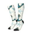 thumbnail image 2 of Bingfone Compression Socks for Women and Men Long Socks for Running Athletic Cycling Nurse-Anchors And Shells, 2 of 8