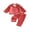 Red Striped, variant on RUINIXCW Toddler Baby Girl Boy Silk Satin Pajamas Set Kids Spring Fall Winter PJS Set Sleepwear Striped Button Down Collar Long Sleeve Shirt Tops and Pants Set Loungewear Homewear
