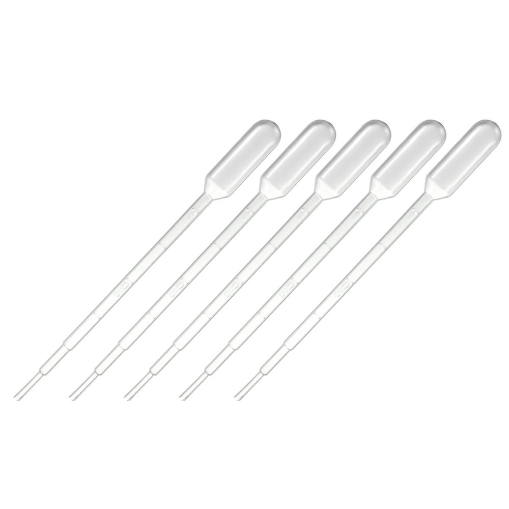 Uxcell 1ml 144mm Graduated Liquid Drop Droppers Disposable Pipettes 20