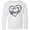 AA-White, variant on Inktastic I Love My Uncle in Black Chalk Heart Long Sleeve Youth T-Shirt