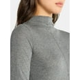 thumbnail image 4 of Time and Tru Women's Tissue Like Turtleneck Top, Sizes XS-XXXL, 4 of 5