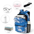 thumbnail image 4 of Blue Sky White Cloud Scenery Natural Backpack Fashion Durable Business Daypack for Men Women Laptop Canvas Bags, 4 of 6