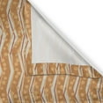 thumbnail image 5 of Ambesonne Burnt Orange Grommet Curtain, Chevron Zigzag Print, 50" x 84", Burnt Orange Off White, 5 of 6