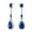 Blue, variant on Bling Jewelry Womens Art Deco Dangle Chandelier Earrings CZ Teardrop Gemstone