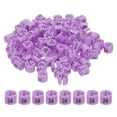 thumbnail image 1 of Marqueurs pour Cintres Numéro 24 Étiquettes Taille de Cintre Clips Ronds Étiquette de Codage Couleur, Violet Rose 100 Pcs, 1 of 6