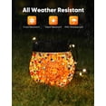 thumbnail image 4 of 6 Pack Warm Solar Hanging Lanterns,Waterproof Glass Globe Mosaic Lights for Garden, Tree, Balcony Decor, 4 of 9
