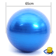 thumbnail image 2 of Pelota de yoga extragruesa, pelota para ejercicios, pelota suiza resistente para equilibrio, estabilidad, embarazo, fisioterapia, bomba rápida incluida, 2 of 5