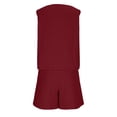 thumbnail image 6 of Aofany Womens Two Piece Short Sets Linen Summer Outfits Lightweight Casual Button Sleeveless V Neck Tank Tops and Shorts with Pockets Lounge Sets, 6 of 8