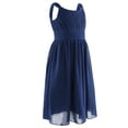 thumbnail image 3 of iiniim Kids Girls Chiffon Sleeveless Pleated Chiffon Dress Princess Birthday Party Formal 4-16, 3 of 7