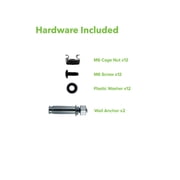 NavePoint 4U 19 Inch Vertical Wall Mount Rack Wall Mountable Server Rack w/ Hardware Black