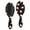 Black Christmas Santa, variant on Black Christmas Santa Pattern Hair Brush,Girls Detangling Hair Brush,Glide Through Tangles with Ease for Wet & Dry Hair,8.8"X2.8"