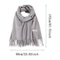 thumbnail image 2 of Riforla Unisex Plain Solid Color Winter Scarf Feel Soft Classic Heating&warming Equipment U, 2 of 3