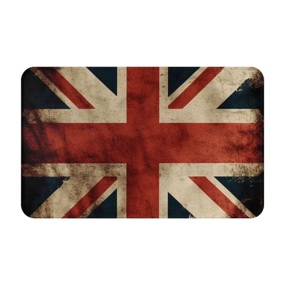 Union Jack Flag Vintage UK Front Door Mat Doormat Non Slip Bath Mats 20x31.5 Inch Bathroom Rug Entryway Carpet