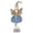 Blue Snow Angel 22.8", variant on STPgoods Snow Angel with Heart Handmade Collectible Doll 22.8" (58 cm) Christmas Figurine Holiday Décor Xmas Standing Decoration Xmas Figure Doll Decoration, Blue and Silver