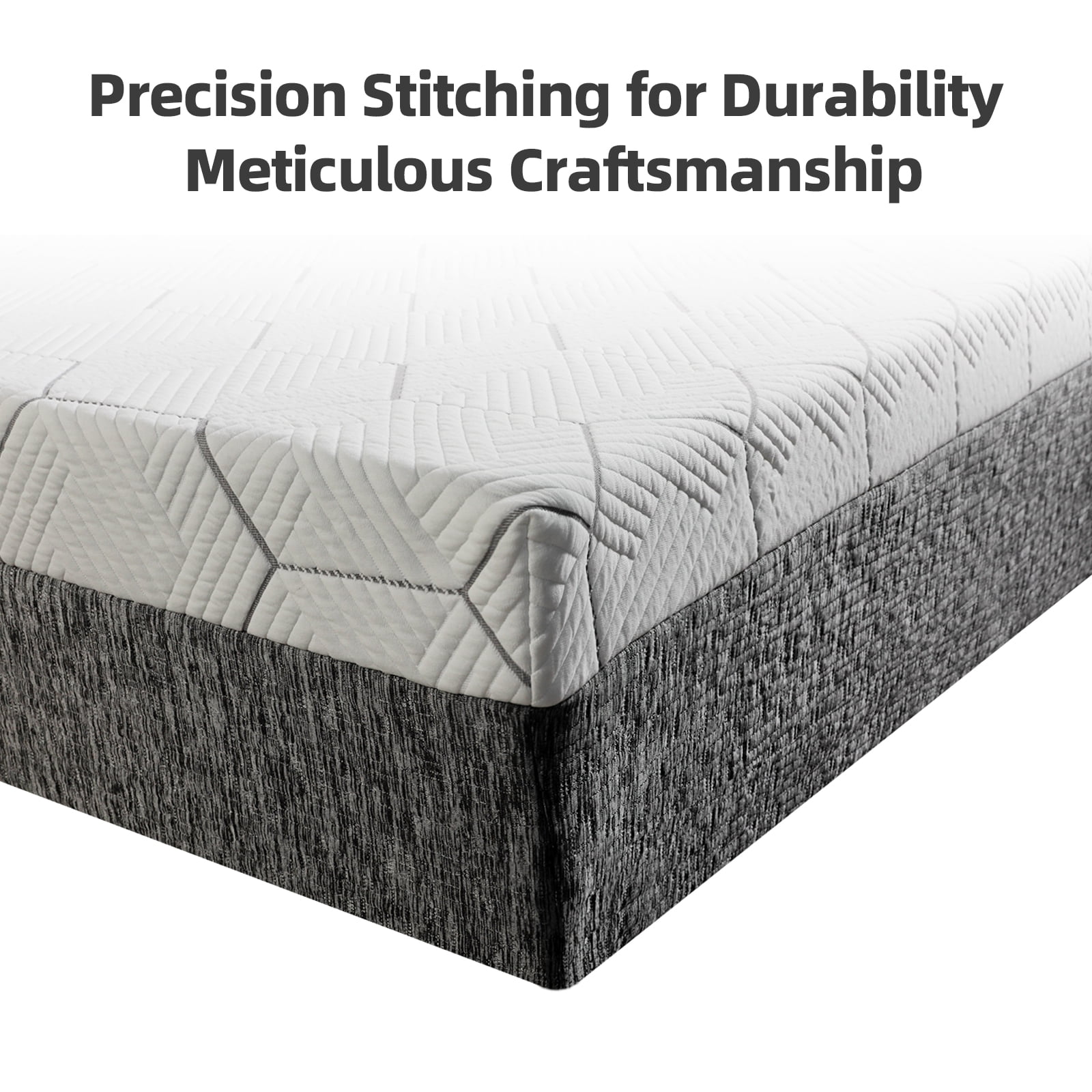12 Inch Queen Size Mattress, Premium 5-Layer Memory Foam Cooling Mattress, Made in Japan, Zoned Support for Back Pain Relief, Breathable Air Mesh Cover, Bed in a Box