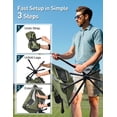thumbnail image 2 of Swivel Portable Camping Chair For Adults  Fast Setup Lightweight & Small Folding With Cup Holder Side Pocket And Carry Bag - Support 330 Lbs, 2 of 4