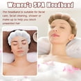 thumbnail image 3 of Spa Headband for Washing Face Wristband Sponge Makeup Skincare Headband Terry Cloth Bubble Soft Get Ready Hairband for Women Girl Puffy Padded Headwear Non Slip Thick Hair Accessory(Pink), 3 of 18