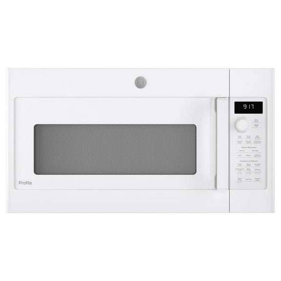 GE Profile 1.7 Cu. Ft. Convection Over-the-Range Microwave Oven, Black