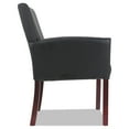 thumbnail image 3 of Alera Reception Lounge 600 Series Guest Chair, 26.13" x 27.13" x 34.63", Black Seat/Black Back, Mahogany Base -ALERL6419M, 3 of 4