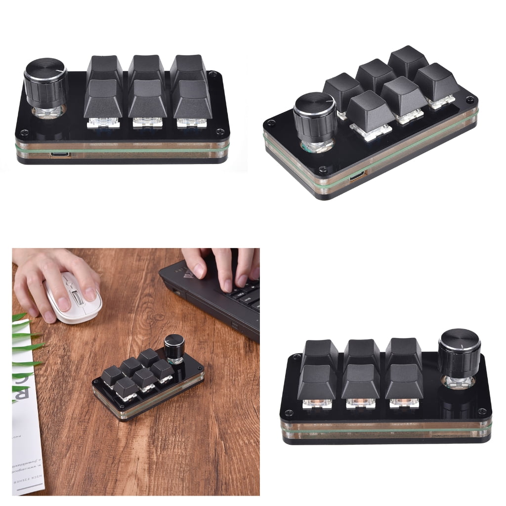 6 Programmable Keyboard Mechanical Gaming Keyboard 1 Knob KeyPad Hot Swap Gaming Keyboard