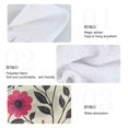 thumbnail image 2 of Yayeee Kitchen Hanging Hand Towels Set of 2 with Loop Bathroom Absorbent Tie Towel, Pink Flowers, 2 of 7