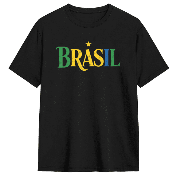 Brasil Cool Graphic Tee For Men And Women, Outdoor Vacation Cotton Short Sleeves T-Shirt