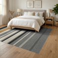 thumbnail image 3 of ODIKA 6'x9' Washable Area Rug Striped Scandinavian Minimalist Bands Frame Doormat Farmhouse for Family Room, Living Mater Bedroom, Non-Slip, Easy Care, 3 of 7