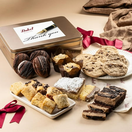 Dulcet Gift Basket Luxurious Gourmet Bakery Baked Thank You Goods Gift Box Dulcet Gift Basket Luxurious Gourmet Bakery Baked Thank You Goods Gift Box