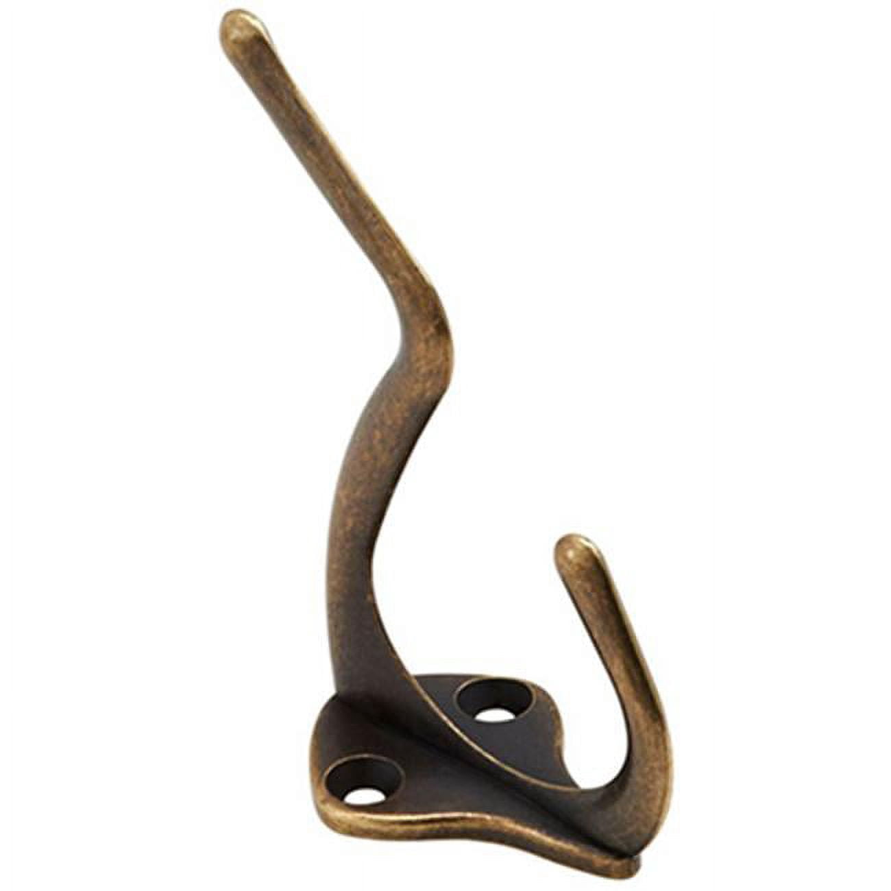 RZDEAL 3-Pack Vintage Brass Wall Hooks – Solid Brass Coat & Hat Hooks For Home