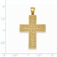 thumbnail image 2 of Beautiful 14k Greek Key Filigree Cross Pendant, 2 of 2