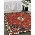 thumbnail image 3 of Ahgly Company Machine Washable Indoor Square Traditional Dark Gold Brown Area Rugs, 6' Square, 3 of 7