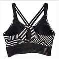 thumbnail image 2 of Victoria's Secet Sport Lightweight Sports Bra with Body Wick Fabric - Black & White Stripes - 32D, 2 of 4