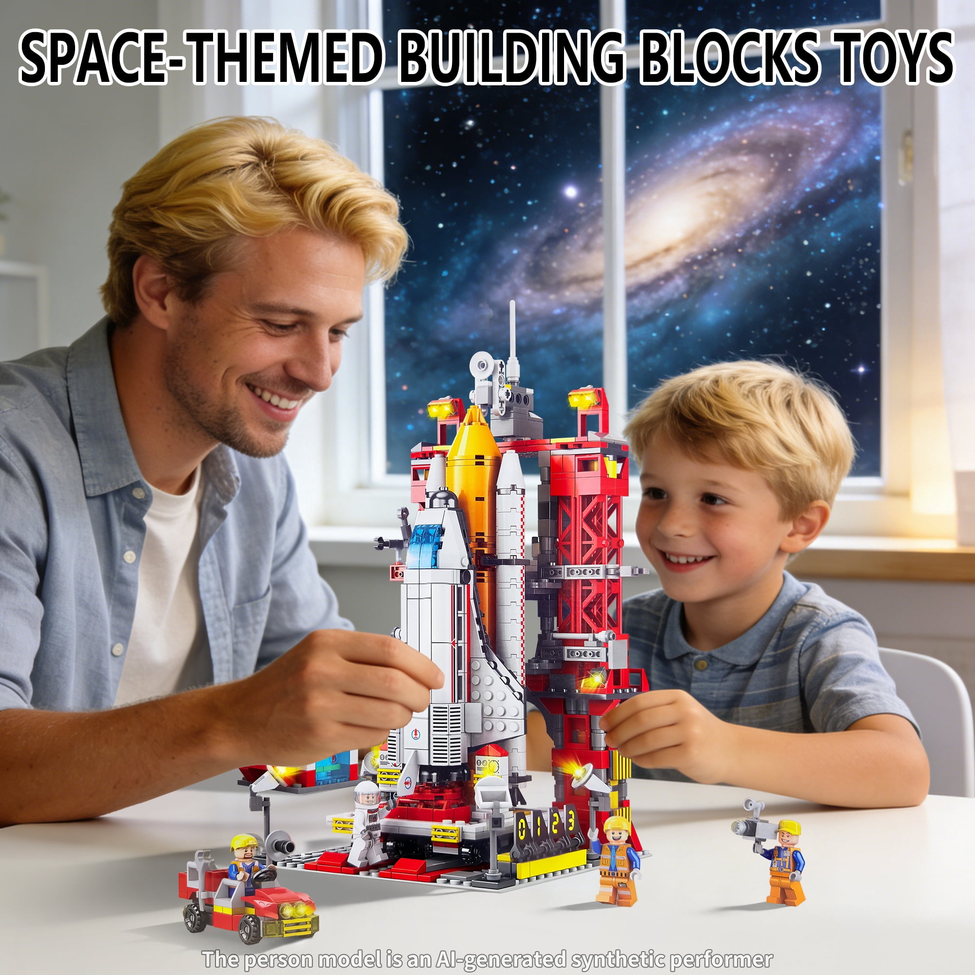 1059 PCS Space Exploration Shuttle Toys, Spaceship Fire Arrow Launch Center Toy Set Building Blocks Toys Kit Gifts for Age 6+ Boys Kids