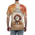 thumbnail image 5 of Happy Thanksgiving Samoyed Turkey Costume Pumpkins Autumn Leaves All Over Print 3D Shirt Unisex Merch Siberian Sammy Dog Lover - 13014, 5 of 6