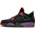 thumbnail image 2 of Air Jordan 4 Retro NRG 'Raptors - Drake Signature' Men's Basketball Shoes - Bold Black/Purple/Red Sneaker with Exclusive Design, 2 of 4