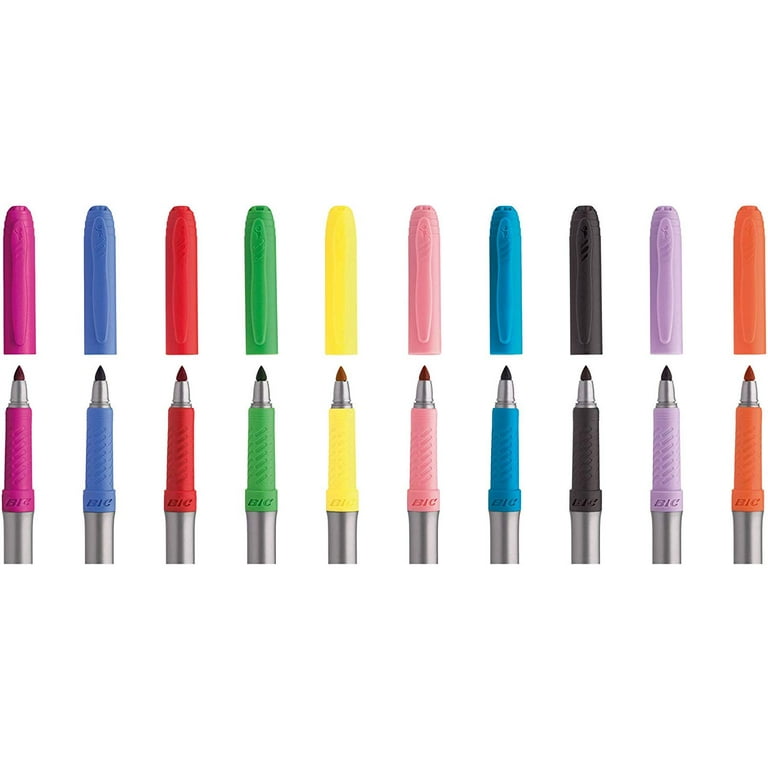 BICBKCME12AST BIC Kids Coloring Marker - 2.8 mm Marker Point Size - Bullet  Marker Point Style - Assorted - 12 Pack