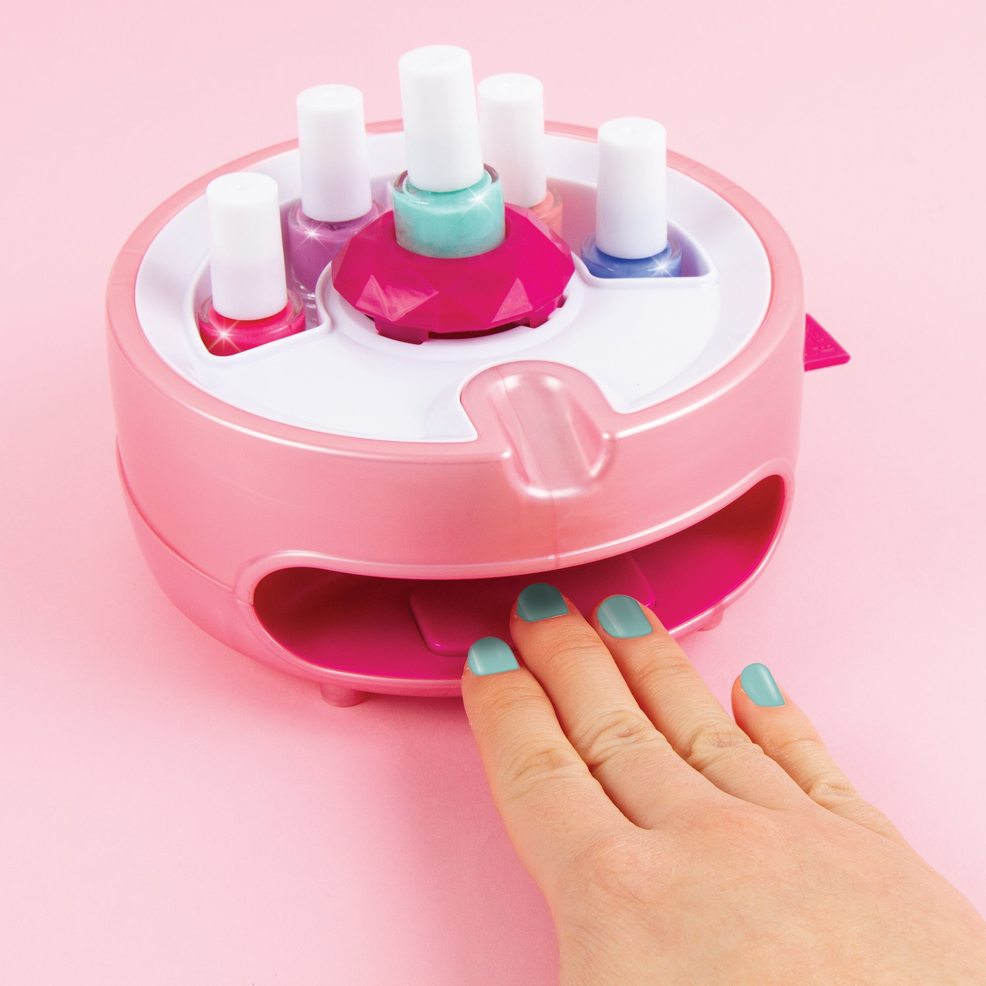Make It Real: Light Magic Nail Dryer - Complete Nail Art Boutique, 12 Piece Set, At Home Manicure & Pedicure, Tweens & Girls, Dries Your Manicure In A Breeze, All-In-One Nail Kit, Kids Ages 8+